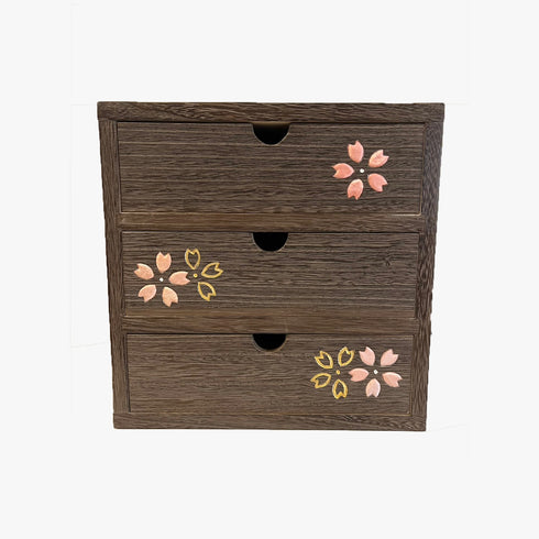 福重ね三ッ引き出し