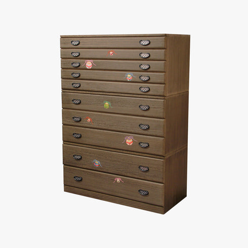 三ッ重ねチェスト(二段+三段+五段)