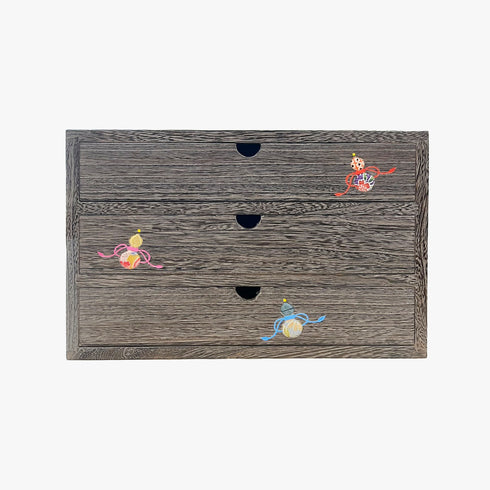 福重ね三ッ引き出し