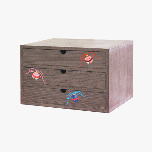 福重ね三ッ引き出し