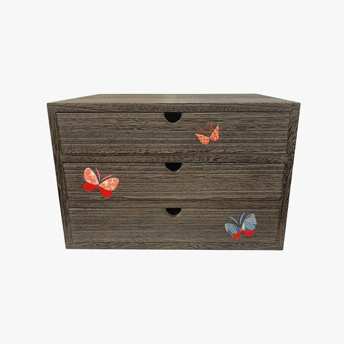 福重ね三ッ引き出し