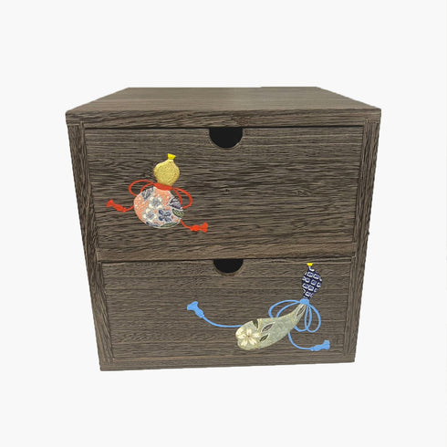 福重ね二つ引き出し