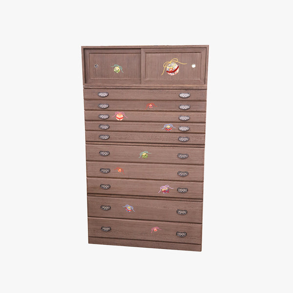 三ッ重ねチェスト(二段+三段+五段+引き戸)