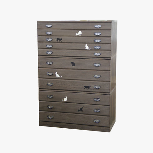 三ッ重ねチェスト(三段+三段+五段+台輪)